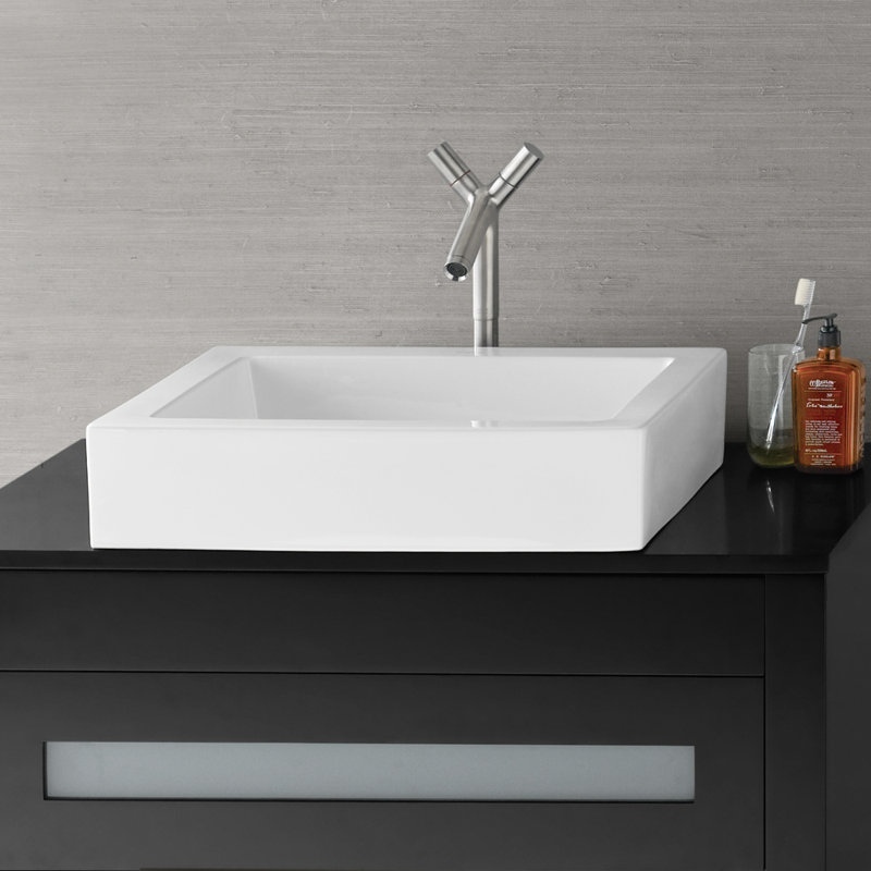 Format Ceramic Rectangular Vessel Bathroom Sink & Reviews AllModern